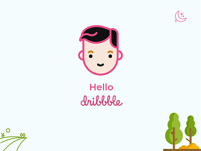 Welcome to my dribbble community first shot halloween hello new pink pumpkin welcome welcome shot