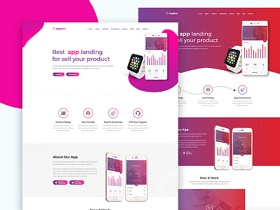 App Landing Web Template