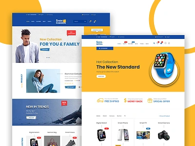 eCommerce PSD Template ecommerce electronic fashion modern clean online shop online store retail shop shopping vendor wholesale