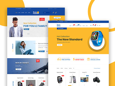 eCommerce PSD Template ecommerce electronic fashion modern clean online shop online store retail shop shopping vendor wholesale