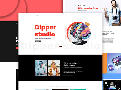 Dipper - Creative, Minimal Portfolio PSD Template