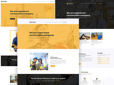 BendinG - Construction PSD Template