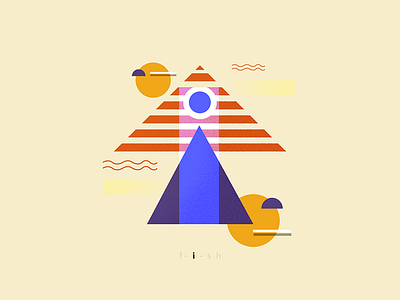 Letter I 36daysoftype basic shapes camping character daily design eye fish illustration logo vector