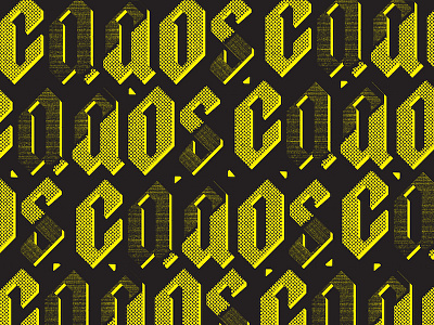 Caaos Pattern chaos custom pattern type typography