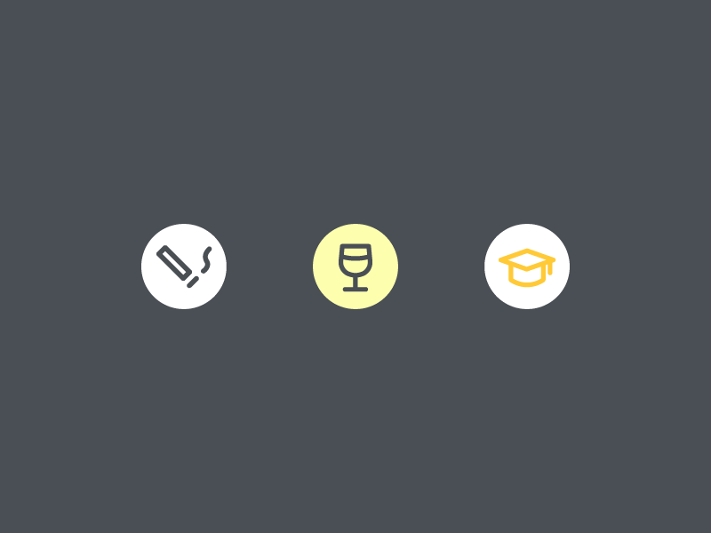 Profile Badges badges design icons illustration interests