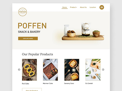 Poffen Snack & Bakery Website Design