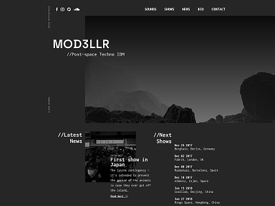 Mod3llr (proposal) brutalism design layout web webdesign