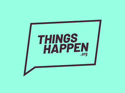 Things Happen brand design logo