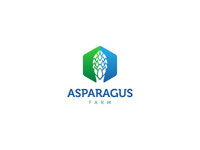 Asparagus Farm asparagus design farm flat food green icon logo minimal natural organic organic food vector vegetable