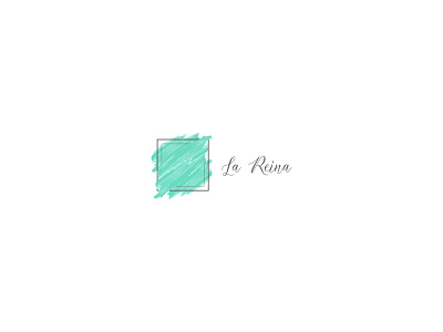 La Reina brush brushpen green logo logodesign minimal vector watercolor watercolour
