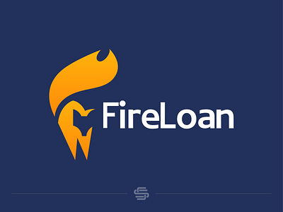 FireLoan animal fire fox graphic design loan logo orange vector