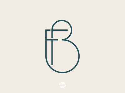 FB design elegant f fb letter lettermark logo minimal