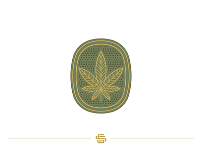 Vintage Cannabis cannabis design flat ganja hashish leaf leaves logo marihuana marijuana minimal plant thc tobacco vector vintage
