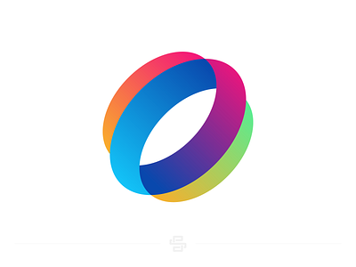 Geometric Elipse abstract colorful design elipse geometric geometric shape icon logo minimal professional vector