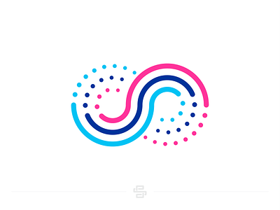Pixel Infinity colorful design endless eternity flat forever icon infinity logo minimal pixel pixels science tech vector