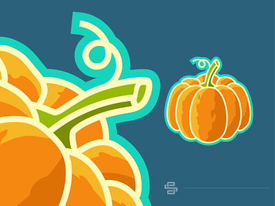 Halloween Pumpkin celebrate design halloween illustration logo minimal pumpkin vector