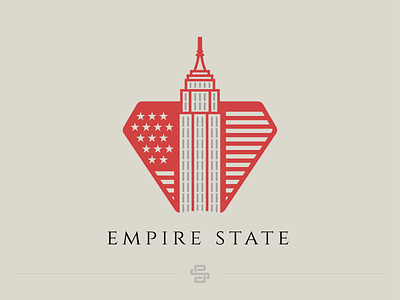 Empire State america city design empire empire state flag flat logo manhattan minimal newyork skayscraper state states united states us usa vector