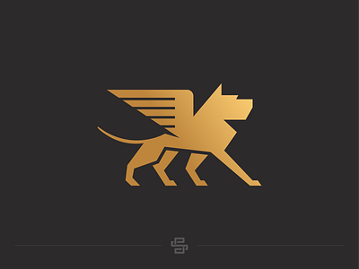 Mythologic Dog animal design dog flat fly icon logo minimal myth mythologic mythological pet power vector wing winged wings