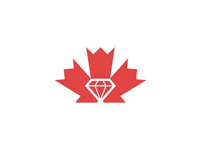 Diamond of Canada canada canadian diamond flag gem jewelry leaf maple red