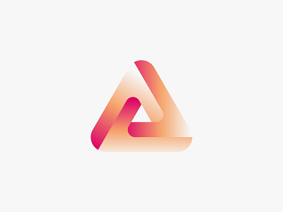 Optical Illusion Letter A 3d a branding business company design geometric gradient illustration letter a logo optical triangle vector