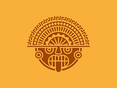 The Aztecs aztec aztecs design face flat historical history icon inca incas logo logos machupichu maya mexico minimal peru statue the aztecs vector