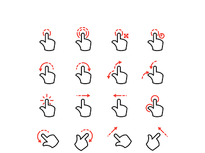 Gesture Icon click design gesture gesture icon gestures hand icon illustration logo minimal swipe symbol touch vector web