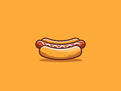 Hotdog burger burger logo burger menu cartoon colorful design eat fastfood food hotdog icon logo salami sandwich sausage