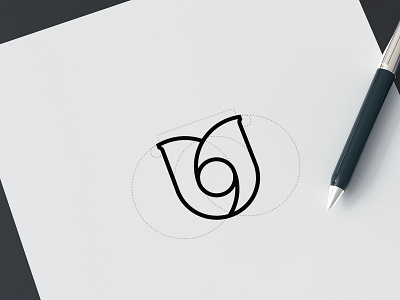 Tulip Logo Design design flowers goldenratio icon logo minimal tulip type u letter u logo