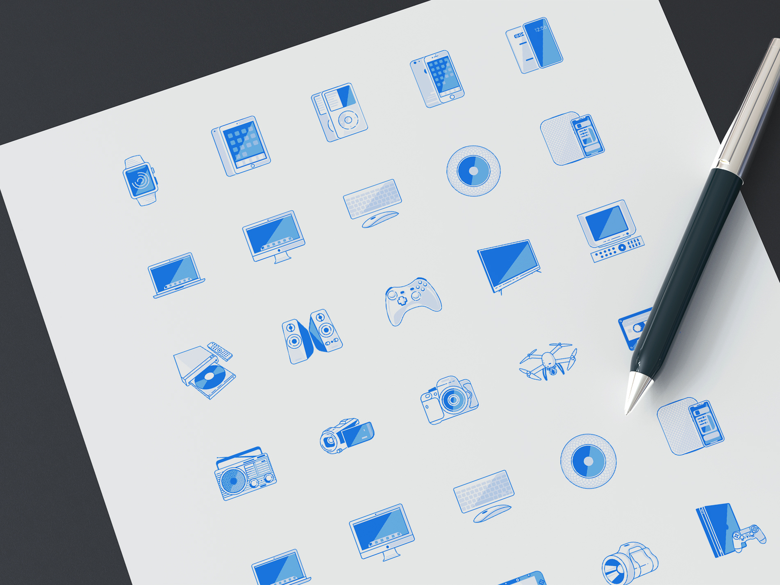 Electronic Icons Mockup By Sedat Sevinc On Dribbble