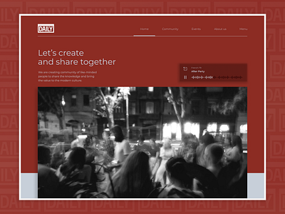 Creative coffee spot - concept coffee community creative design ui ux web