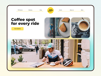 Tour de France cafe - concept coffee community creative design ui ux web