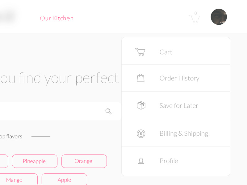 Dropdown Menu dropdown white minimal user interface design flat interface ui clean ux web website