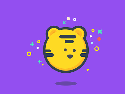 International Tiger Day adobe character flat icon illustration illustrator line icon simple sketch tiger