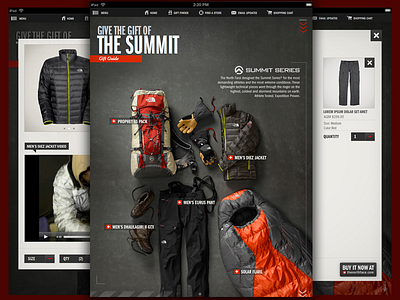 The North Face Coffee Table Book creative direction ipad mobile