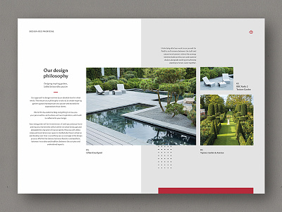 Proposal brochure design editorial garden gardening graphic design green layout layout design leaf leaves ui