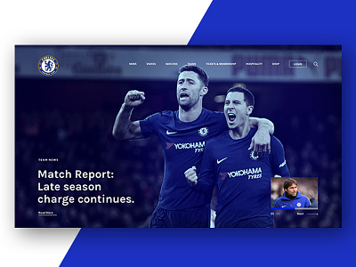 Chelsea chelsea club football soccer sport ui ux web design website