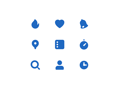 Icon Beblue app beblue clock family fire flas icon love notification pin profile wallet