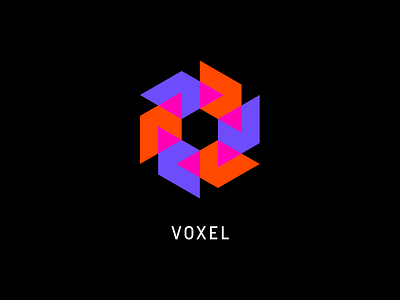 Voxel brand logo voxel