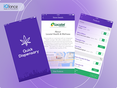 Quick Dispensary_Locatel | UI/UX | iQlance Solutions android app app design design illustration iphone logo mobile ui ux web design