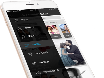 Afghansmart - Music App Design