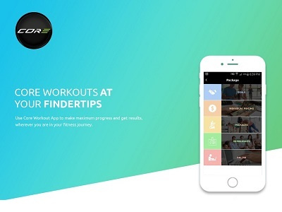 Core Workouts - Mobile App Design