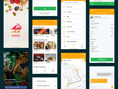 Online Food Delivery android app design food app food delivery app food delivery application gps iphone online food