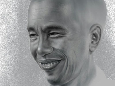 On Progress - Digital Painting - Men of the Year brush bw digital painting exploration girl portrait realism wip