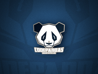 CodePandas code coding design emblem emblem logo group logo panda panda emblem panda logo vector