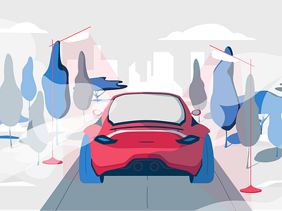 Motion animation art car cartoon creative design digial digitalart illustration motion motiongraphics