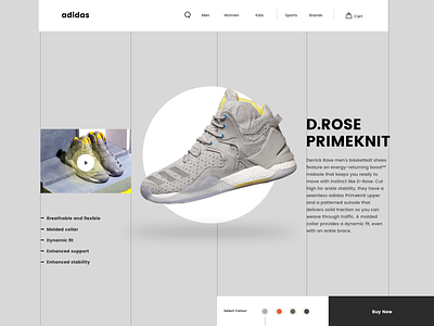 Adidas Website adidas ecommerce inspiration interface minimalistic modern shoes shop shopping sports web design website