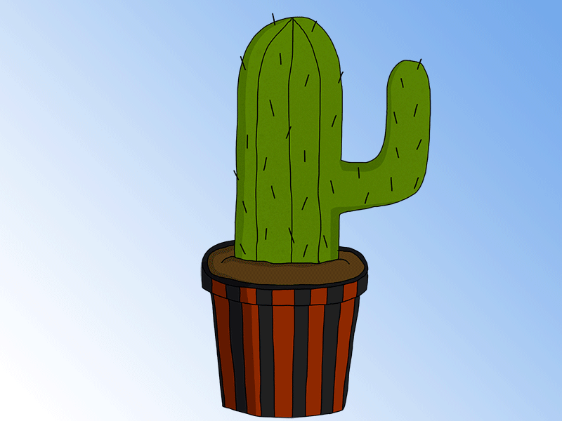 Salty Cactus animation art cactus character characterdesign framebyframe fuckyou funny gif middlefinger motion motiondesign summer