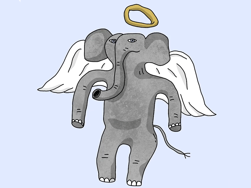 Holy Elephant 2d artist 2danimation animation art character characterdesign creative design drawing elephant framebyframe funny gif graphic illustration loop motion motiondesign