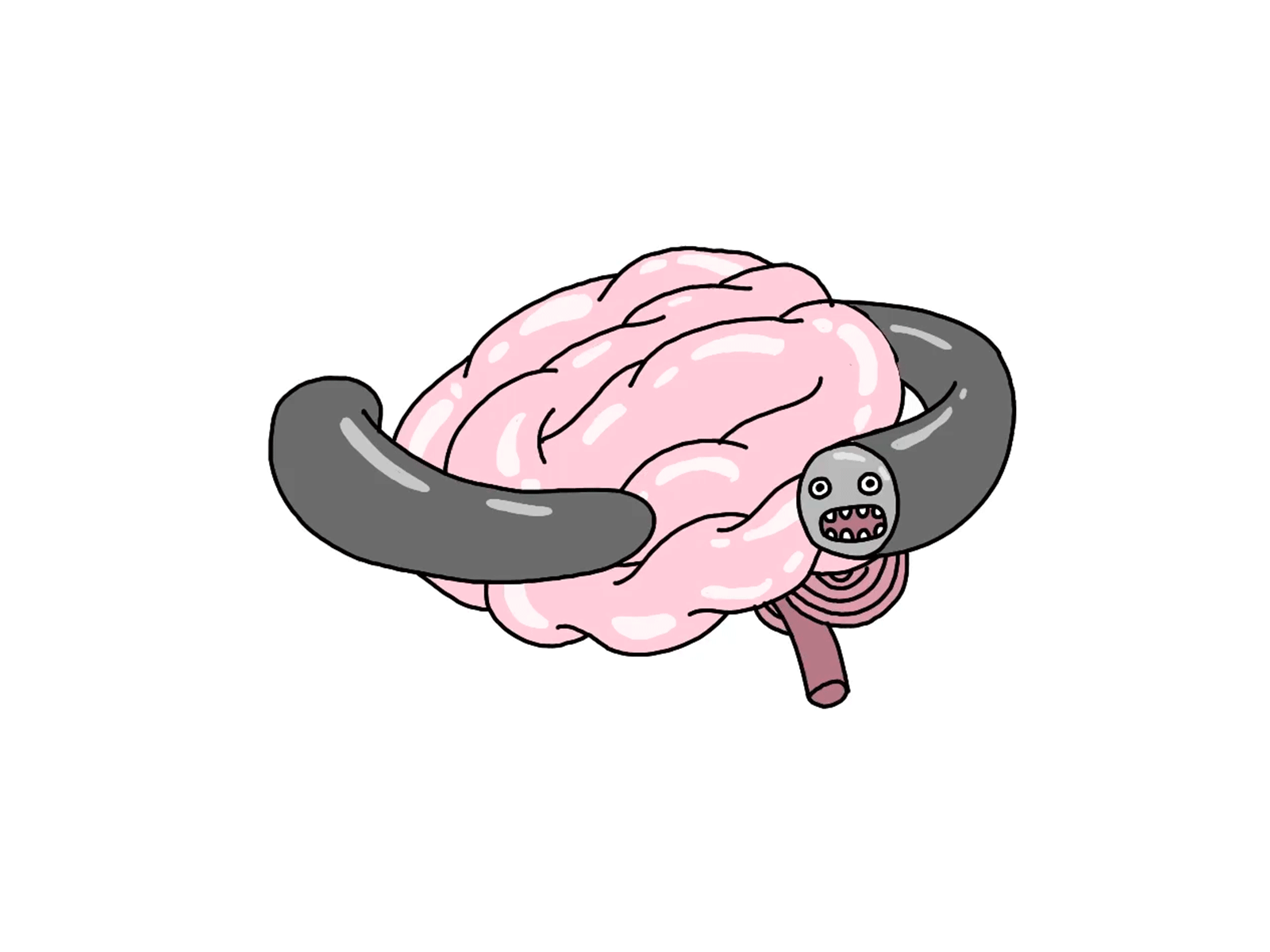 Inner Demons & Anxiety animation anxiety brain character characterdesign demons funny gif giphy illustration loop mentalhealth motion