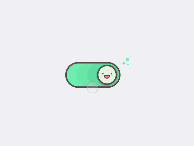Toggle, Animated! icon interaction motion off on principle smiley switch toggle ui